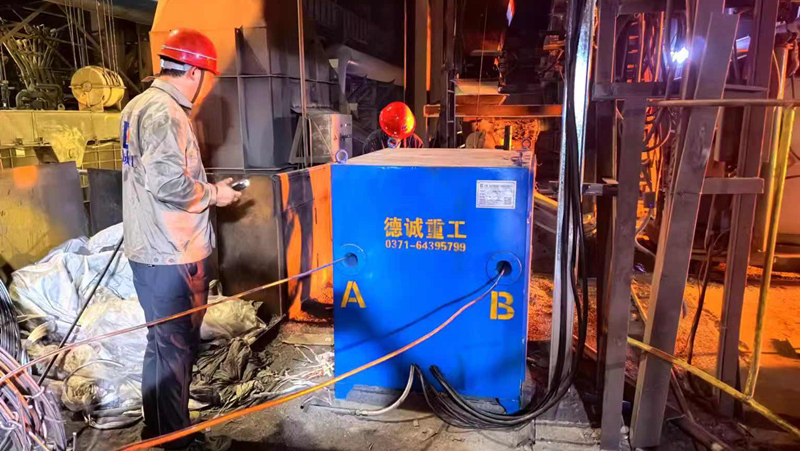 宝钢6BF喂丝机安装现场